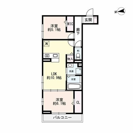 米野駅 徒歩7分 3階の物件間取画像